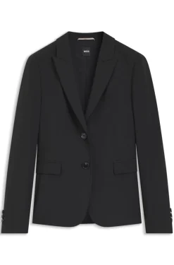 Slim-Fit Blazer aus in Italien gefertigter Schurwolle