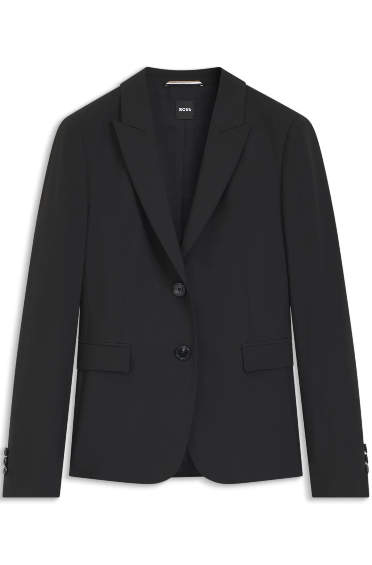 Slim-Fit Blazer aus in Italien gefertigter Schurwolle