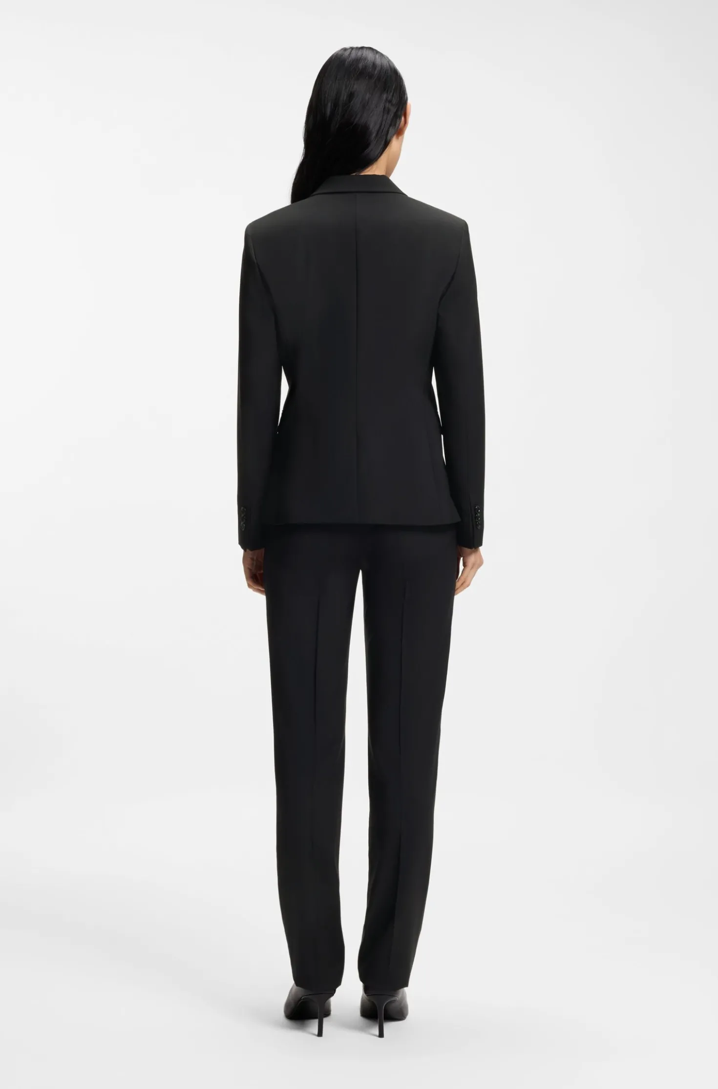 Slim-Fit Blazer aus in Italien gefertigter Schurwolle
