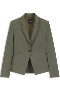 Slim-Fit Blazer aus italienischer Schurwolle