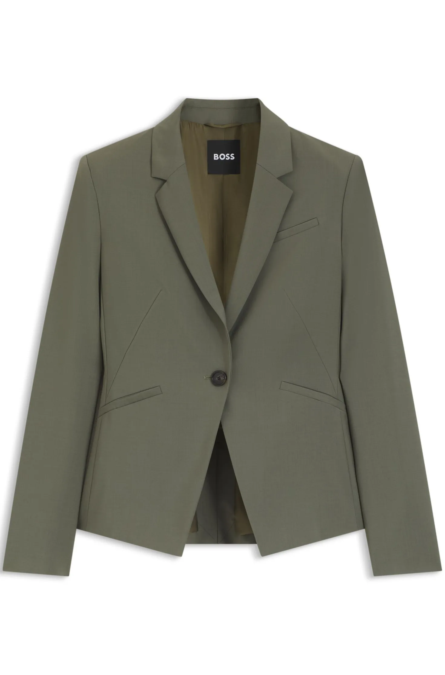 Slim-Fit Blazer aus italienischer Schurwolle