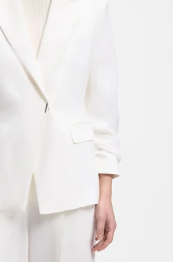 Slim-Fit Blazer aus Leinen-Mix
