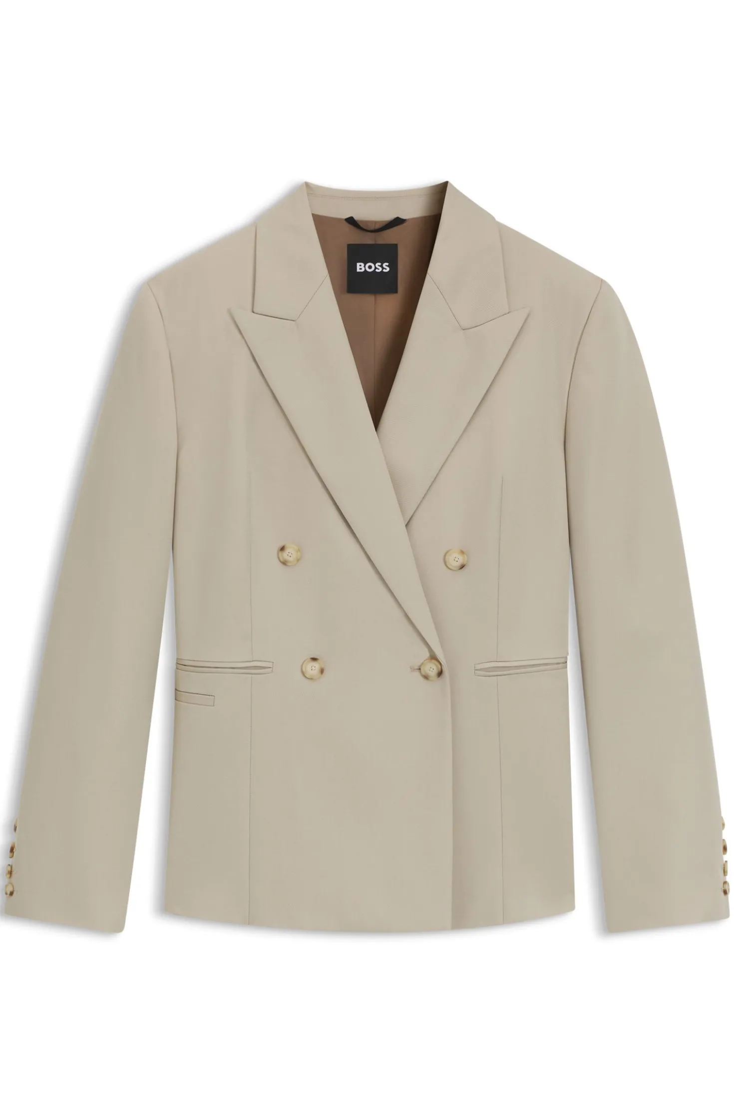 Slim-Fit Blazer aus Schurwoll-Twill
