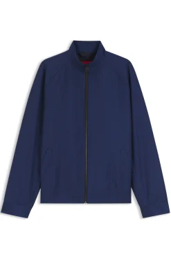 Slim-Fit Blazer aus Schurwolle mit Kreidestreifen