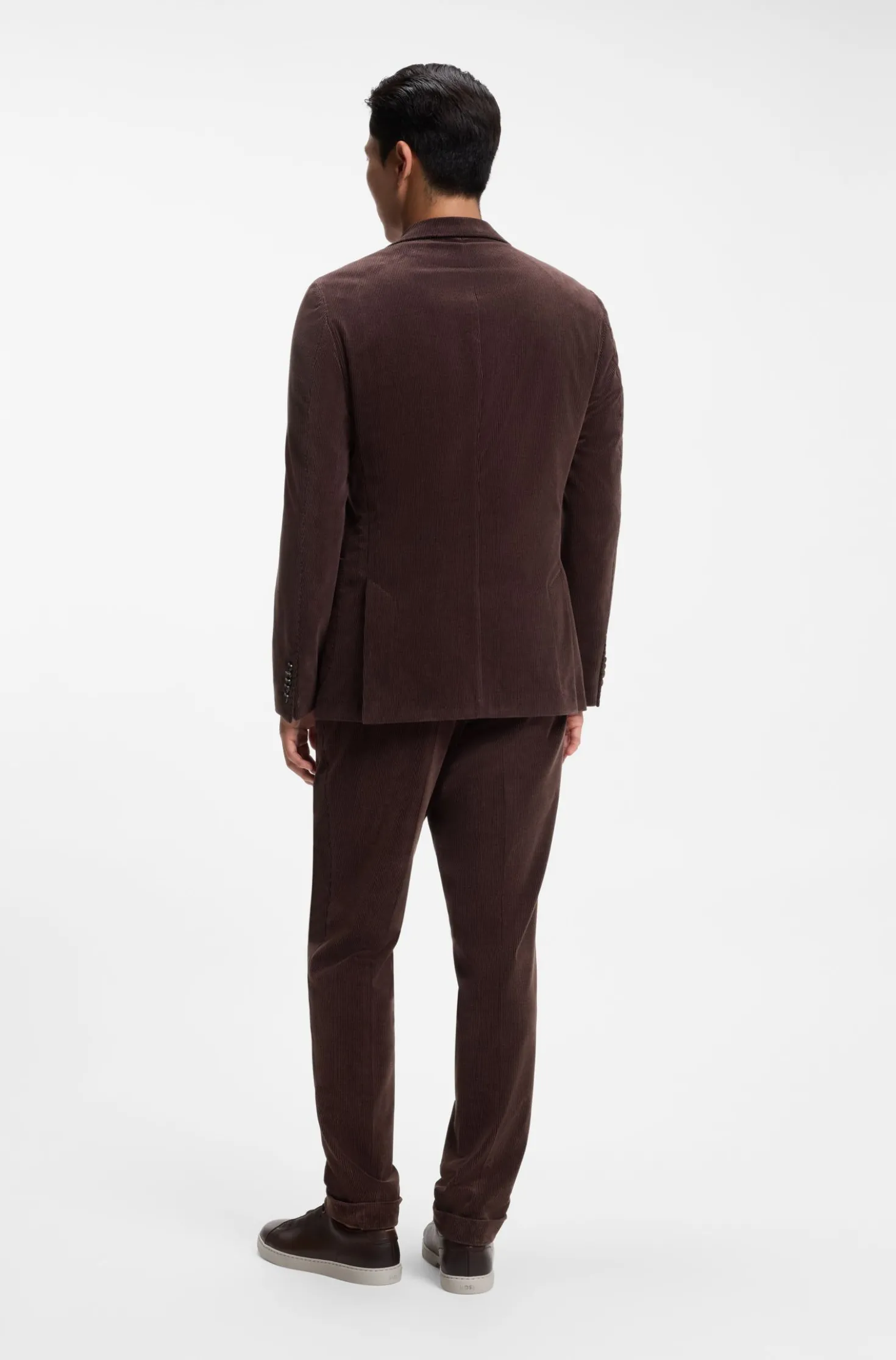 Slim-Fit Blazer aus Stretch-Cord