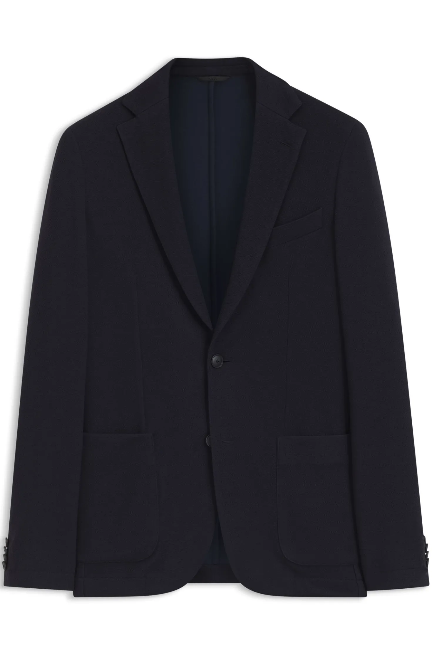 Slim-Fit Blazer aus Stretch-Jersey mit Mikromuster