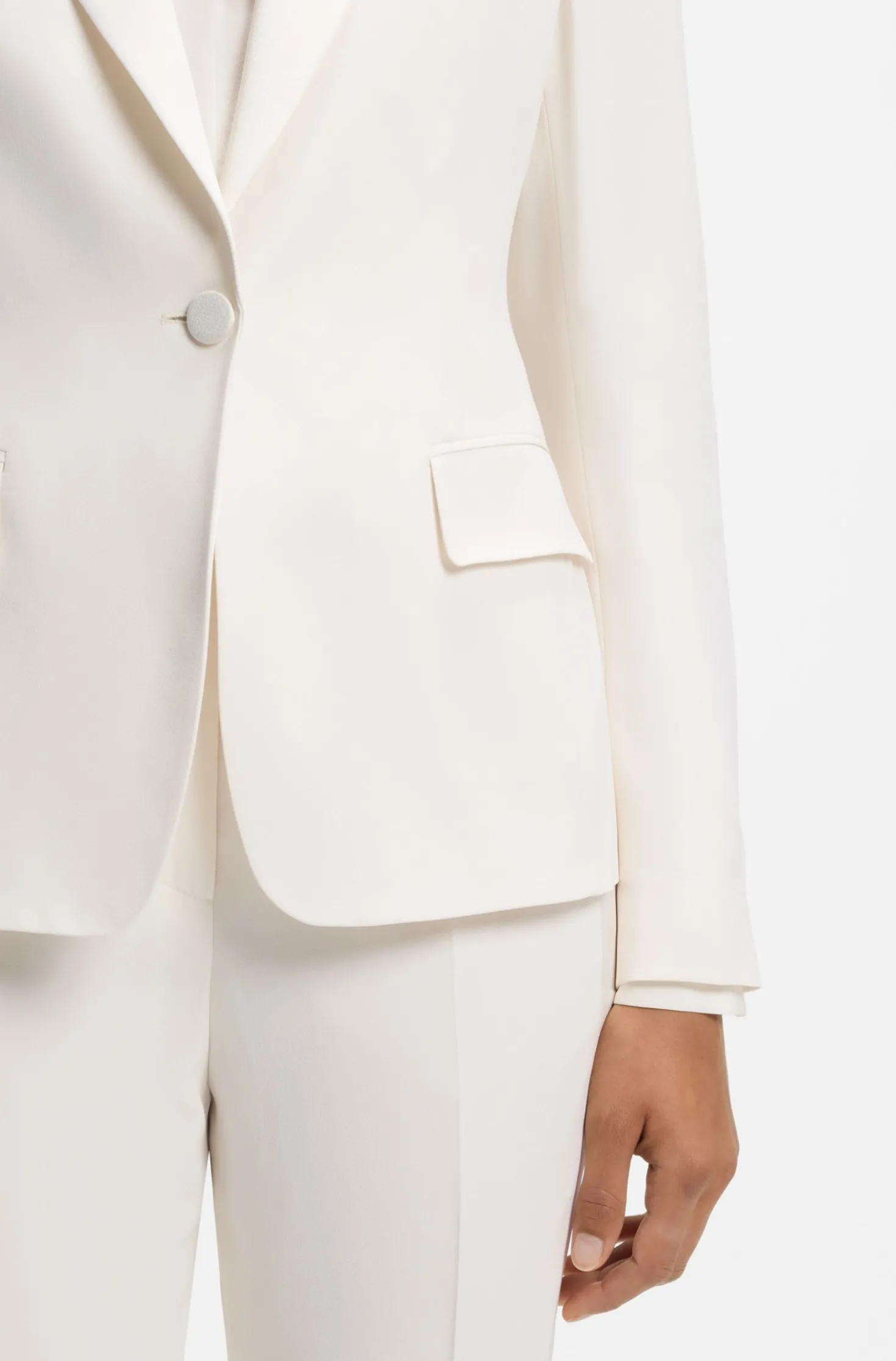 Slim-Fit Blazer mit Ein-Knopf-Leiste