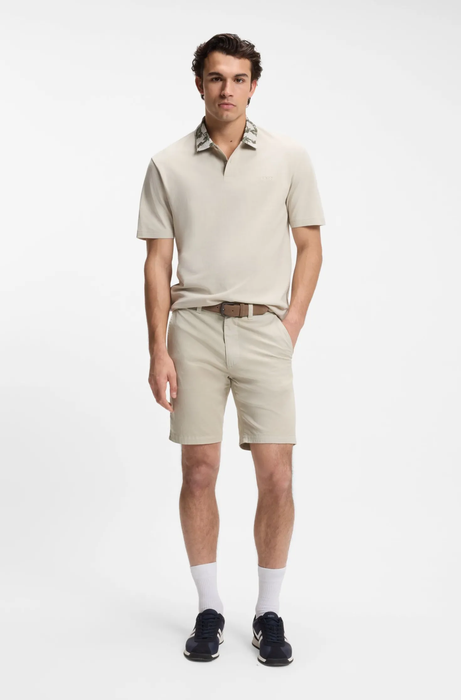 Slim-Fit Chino-Shorts aus Stretch-Baumwolle
