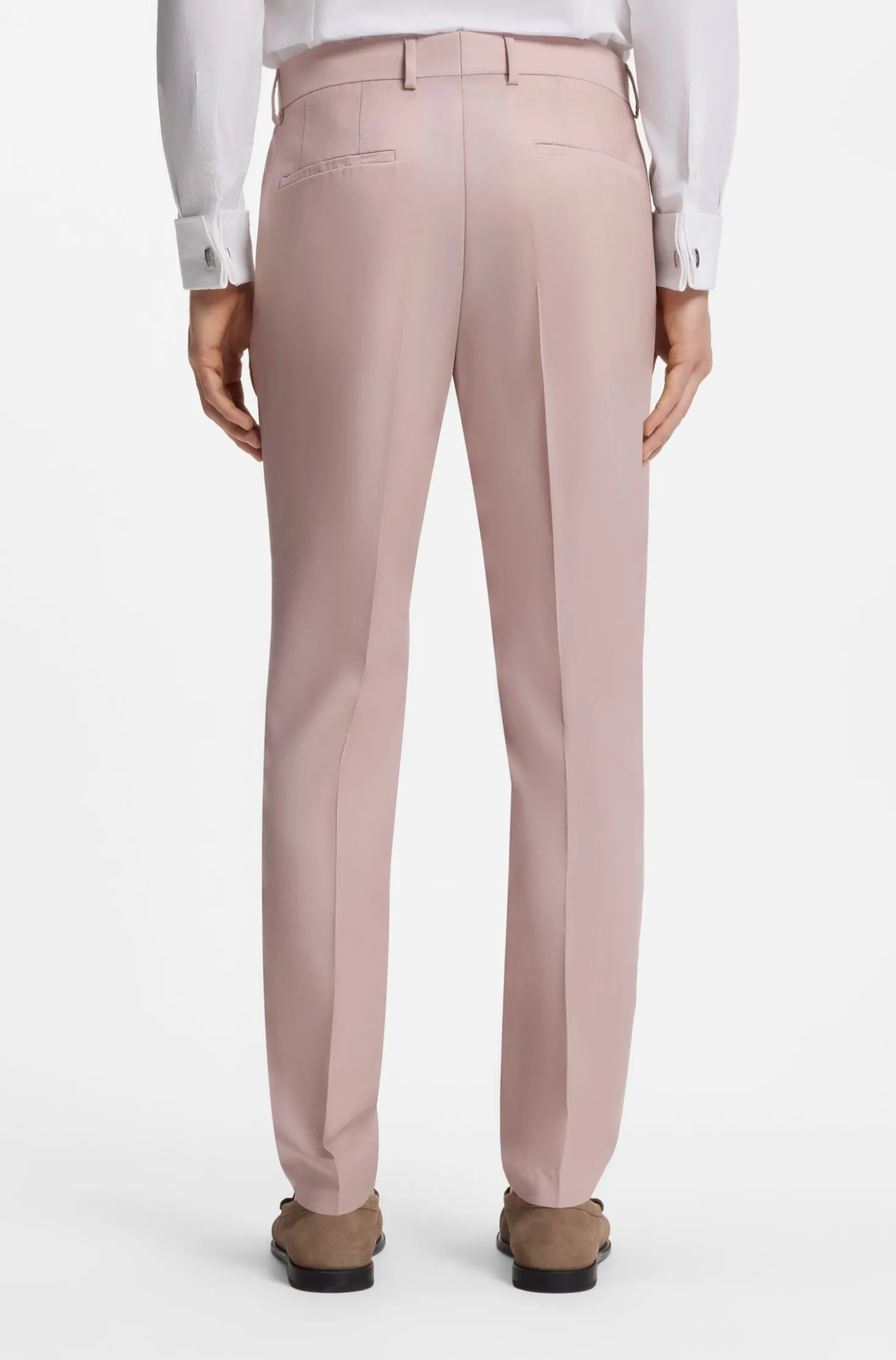 Slim-Fit Dreiteiler aus Schurwolle
