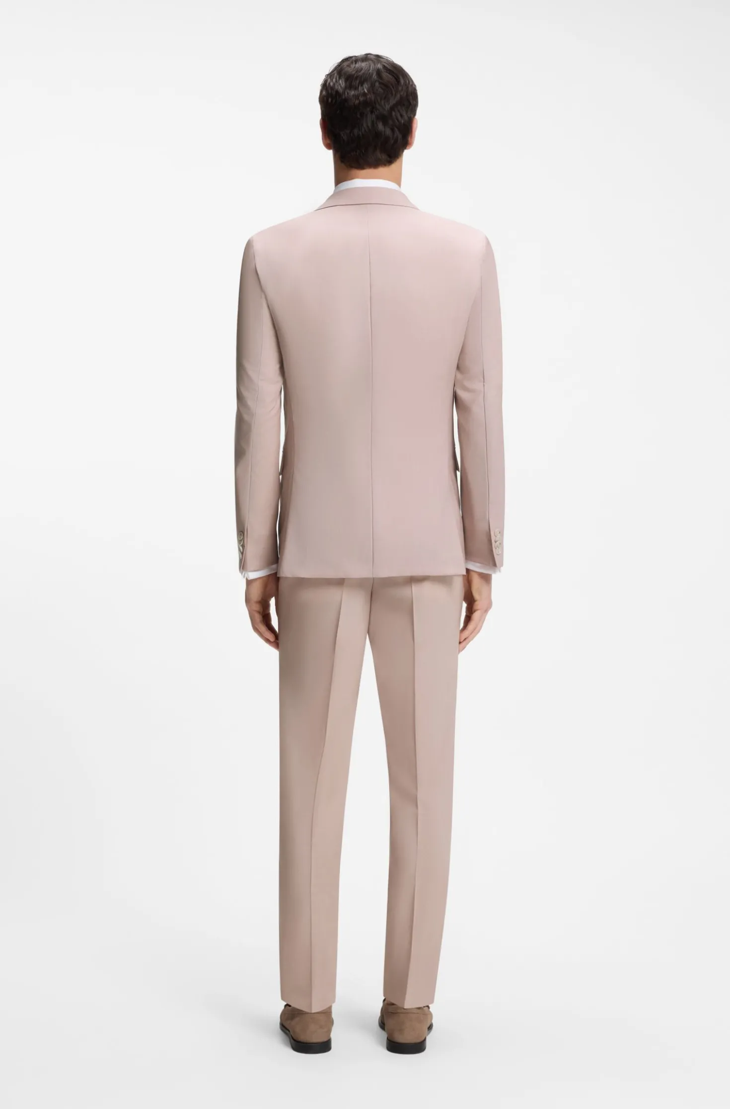 Slim-Fit Dreiteiler aus Schurwolle