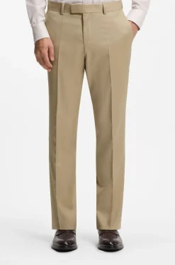 Slim-Fit Dreiteiler aus Schurwoll-Serge