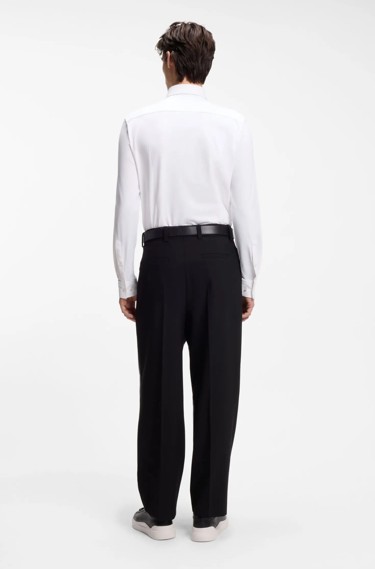 Slim-Fit Hemd aus funktionalem Stretch-Jersey