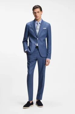 Slim-Fit Hemd aus in Italien gefertigtem Leinen