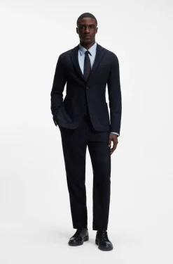 Slim-Fit Hemd aus strukturiertem Performance-Stretch-Gewebe