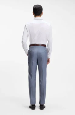 Slim-Fit Hemd mit Streifen aus in Italien gefertigter Baumwolle