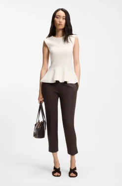 Slim-Fit Hose aus Stretch-Jersey