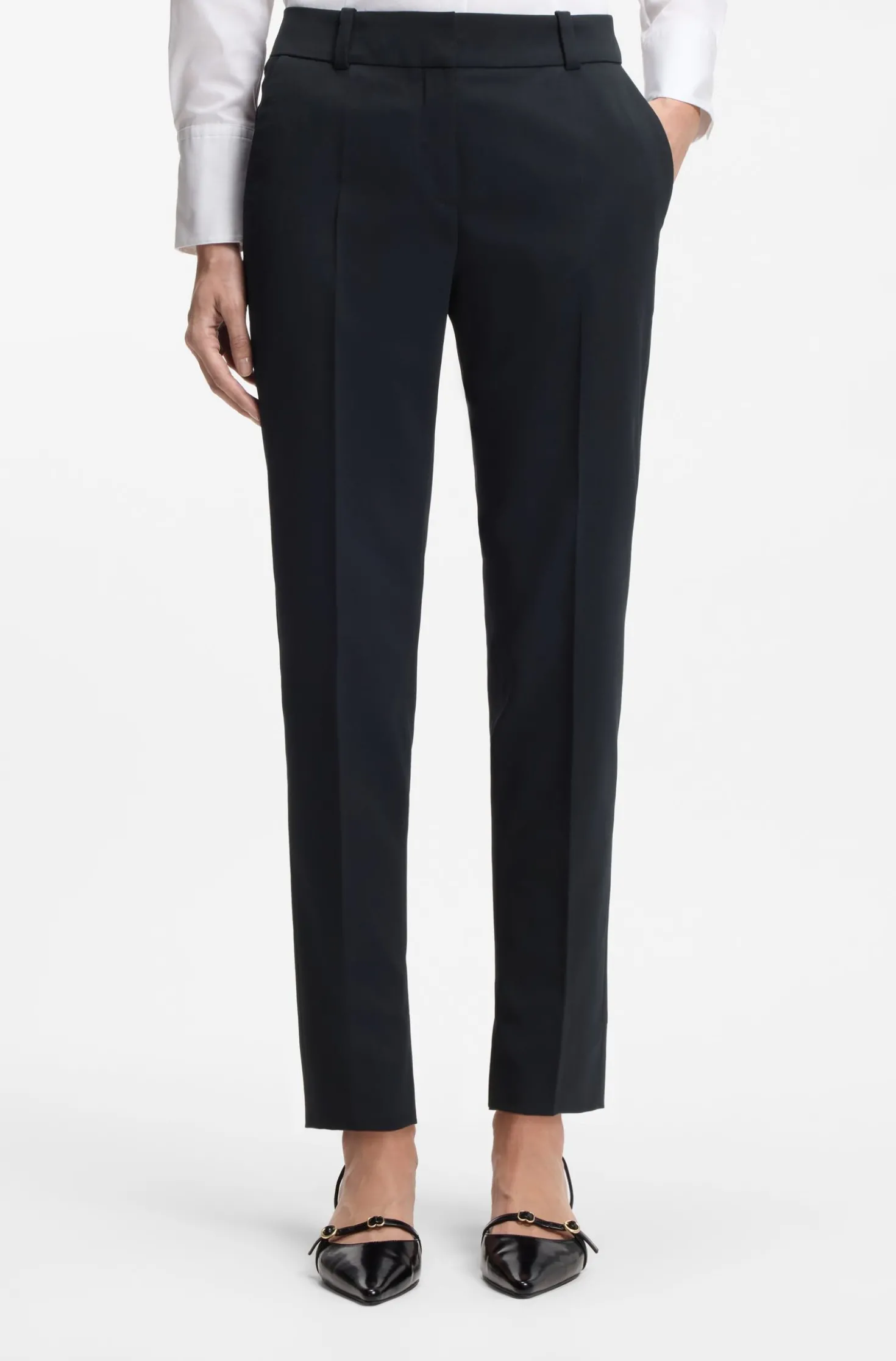 Slim-Fit Hose in Cropped-Länge