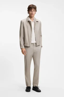 Slim-Fit Jacke aus Stretch-Twill