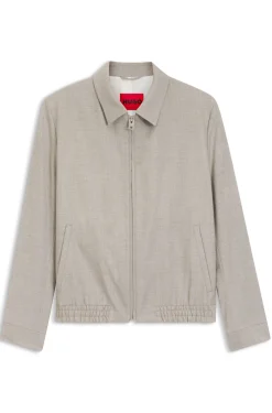 Slim-Fit Jacke aus Stretch-Twill
