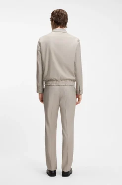 Slim-Fit Jacke aus Stretch-Twill
