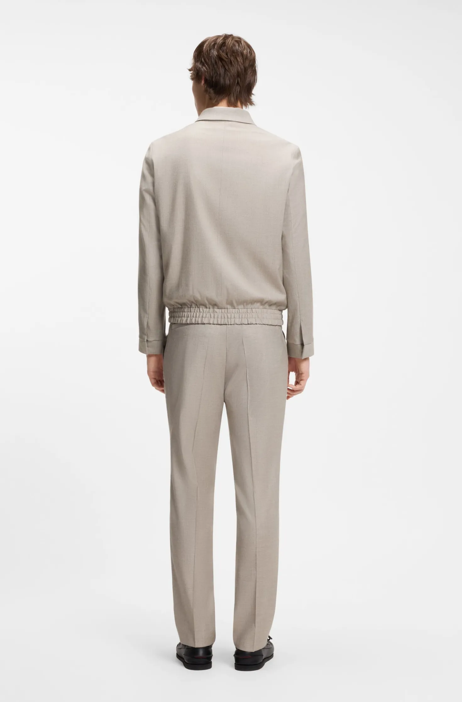 Slim-Fit Jacke aus Stretch-Twill