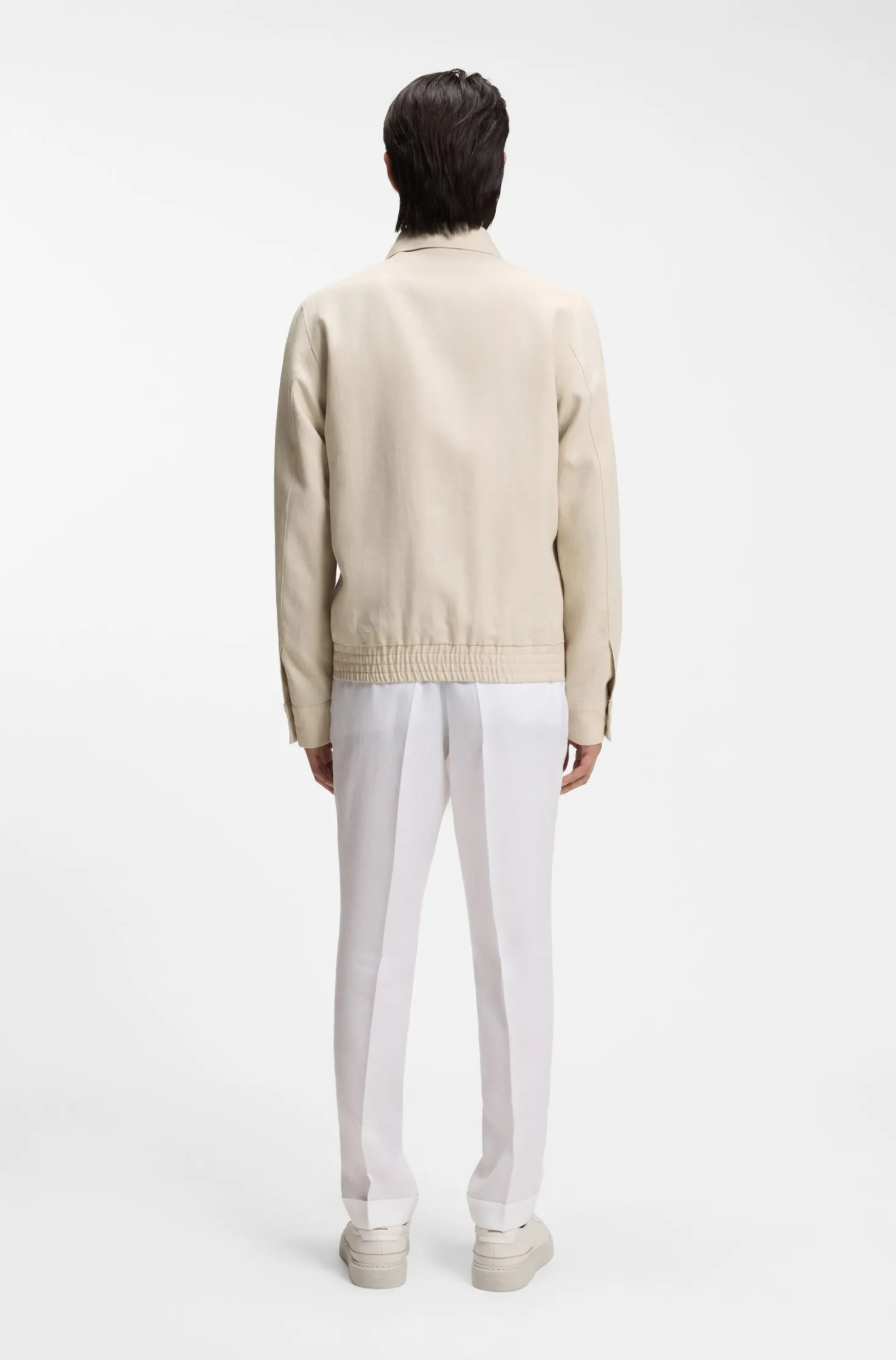 Slim-Fit Jackett aus Leinen