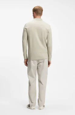 Slim-Fit Poloshirt aus elastischem Baumwoll-Piqué