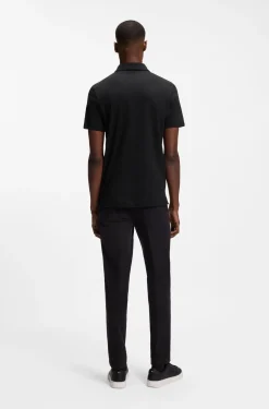 Slim-Fit Poloshirt aus Interlock-Baumwolle