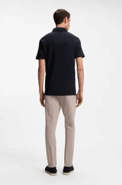 Slim-Fit Poloshirt aus Interlock-Baumwolle