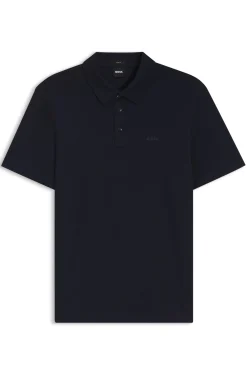 Slim-Fit Poloshirt aus Interlock-Baumwolle
