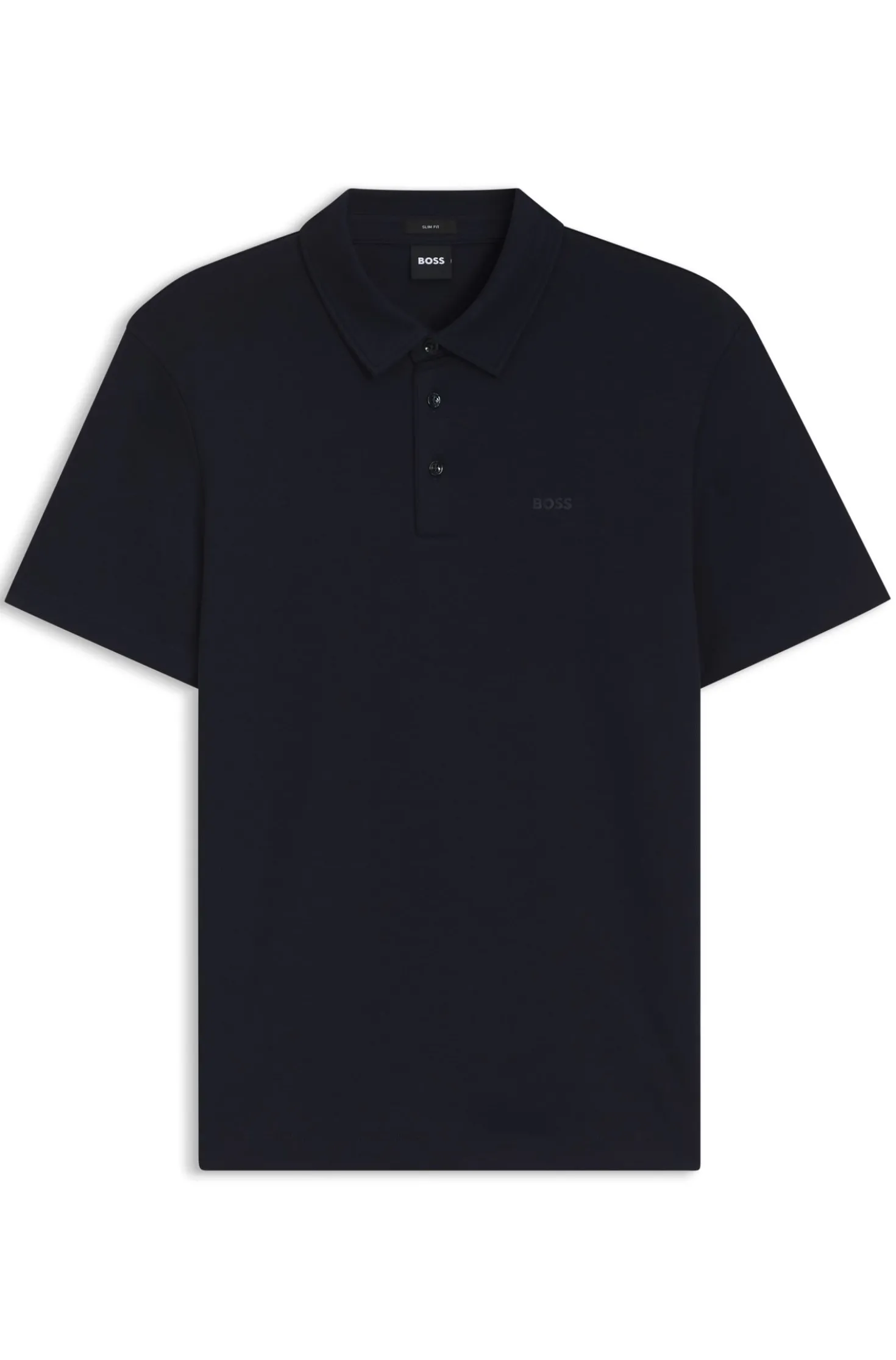 Slim-Fit Poloshirt aus Interlock-Baumwolle