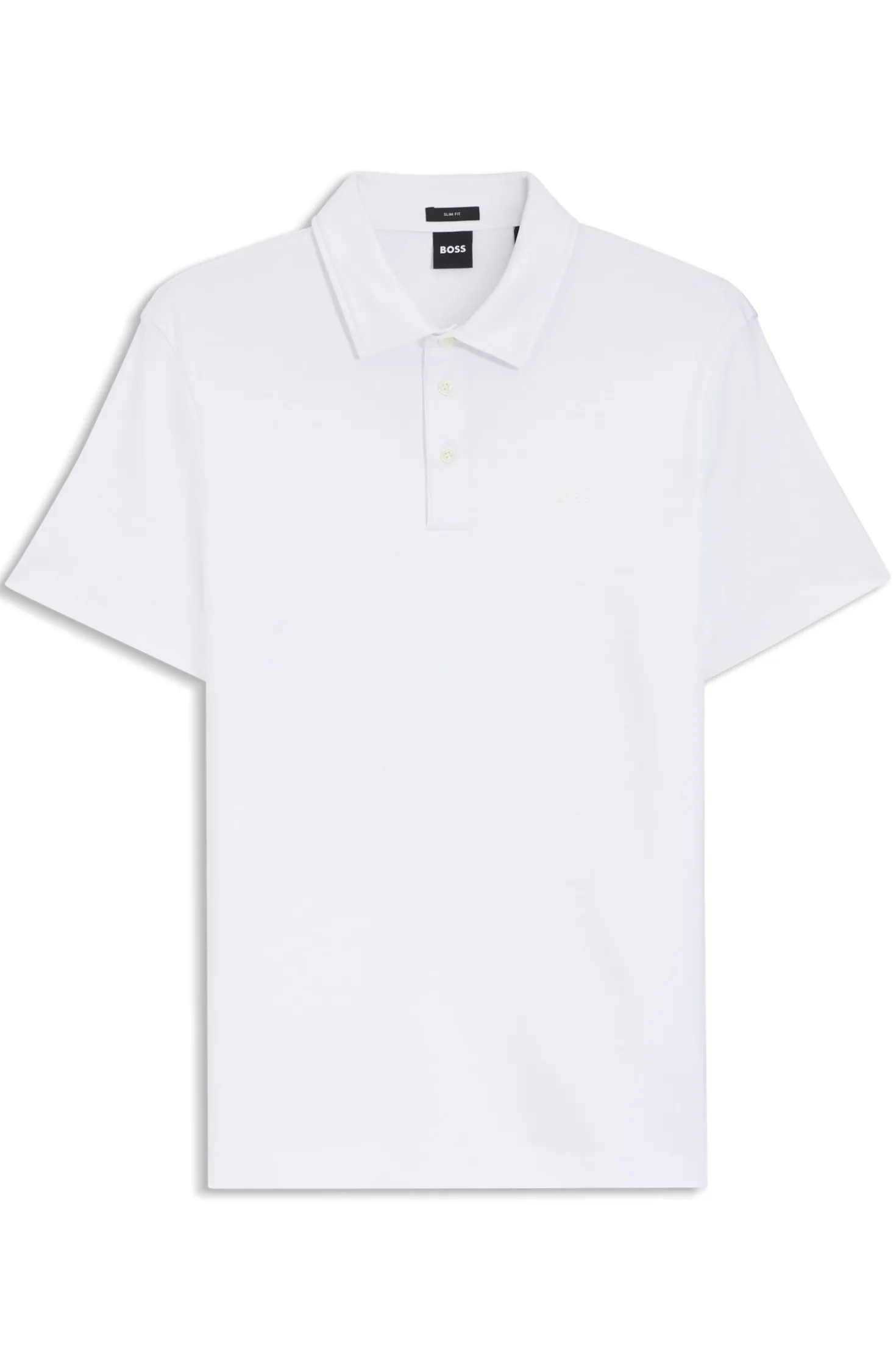 Slim-Fit Poloshirt aus Interlock-Baumwolle