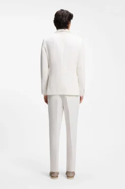 Slim-Fit Sakko aus fein gemustertem Gewebe