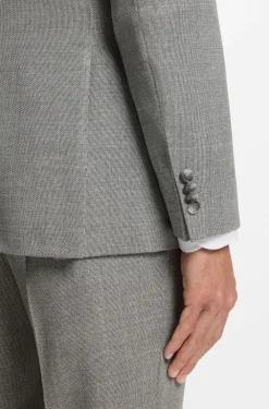 Slim-Fit Sakko aus gemusterter Stretch-Wolle