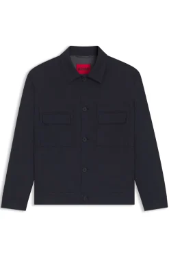 Slim-Fit Sakko aus knitterfreiem Twill