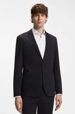 Slim-Fit Sakko aus Performance-Stretch-Jersey