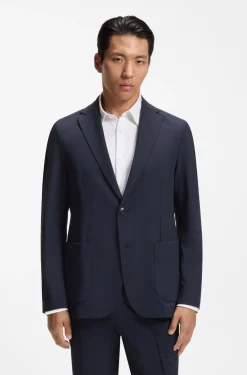 Slim-Fit Sakko aus Performance-Stretch-Gewebe