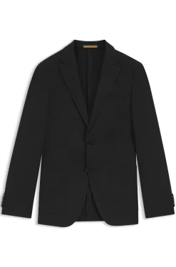 Slim-Fit Sakko aus Schurwoll-Mix mit Seide