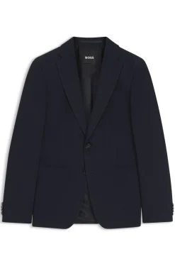 Slim-Fit Sakko aus waschbarer Stretch-Wolle