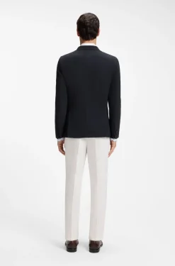 Slim-Fit Sakko aus waschbarer Stretch-Wolle