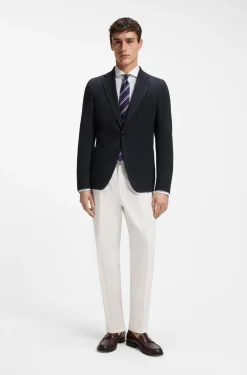 Slim-Fit Sakko aus waschbarer Stretch-Wolle