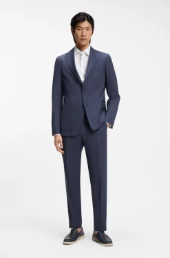 Slim-Fit Sakko aus waschbarer AirWool