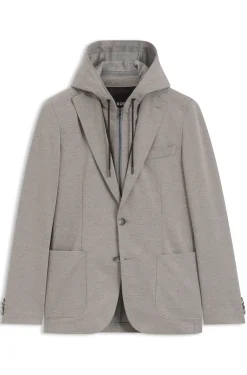 Slim-Fit Sakko mit integriertem Hoodie