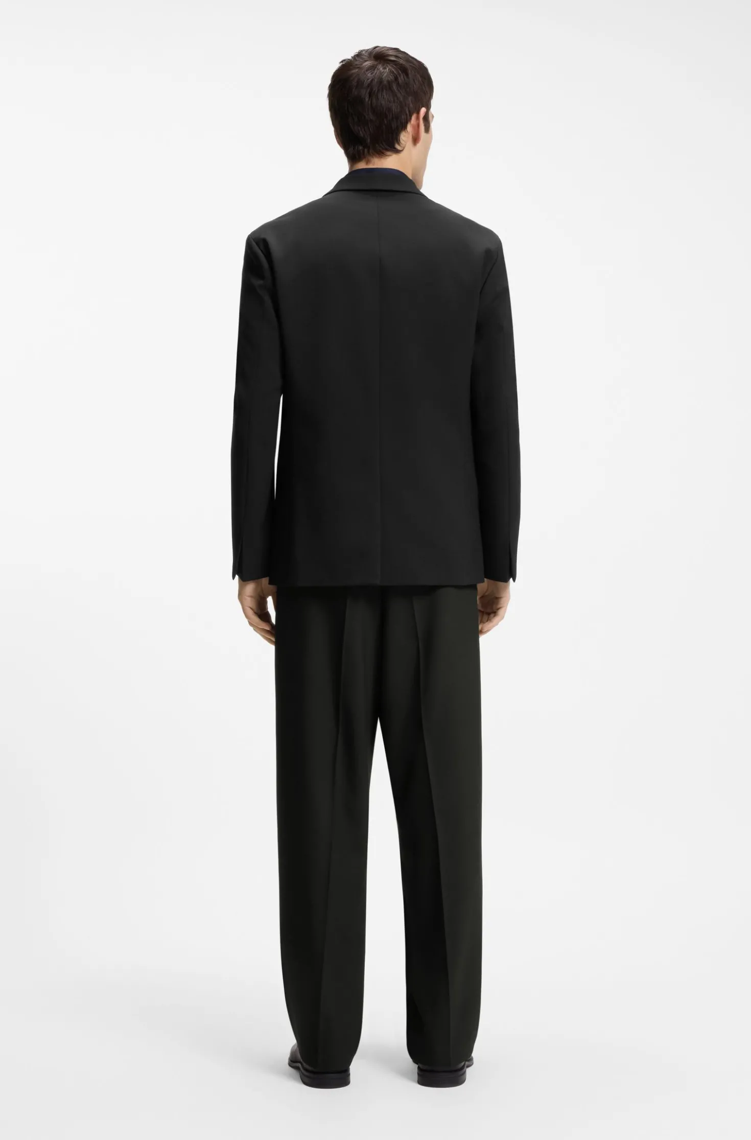 Slim-Fit Sakko mit Metallschließe