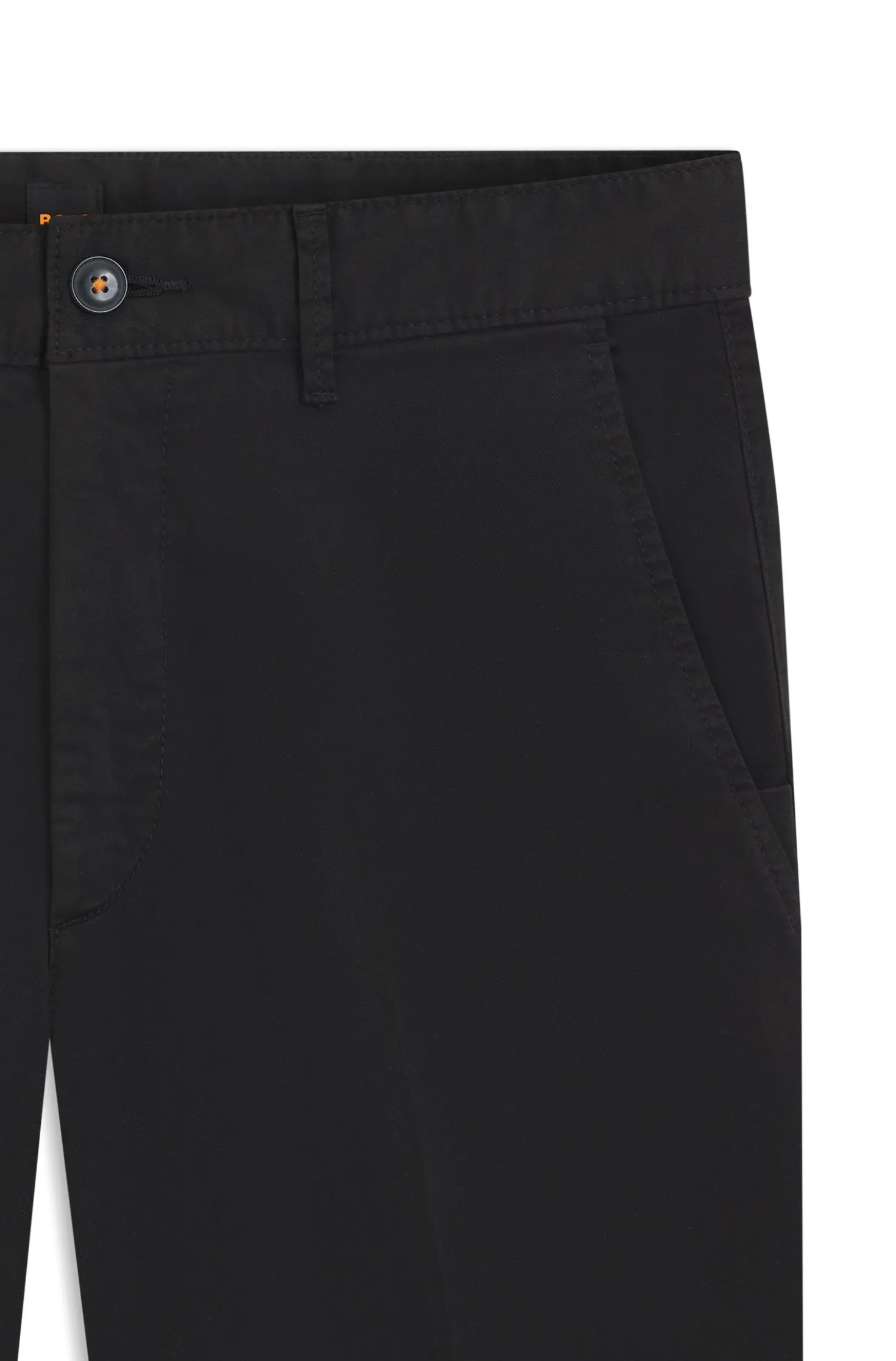 Slim-Fit Shorts aus elastischem Baumwoll-Twill
