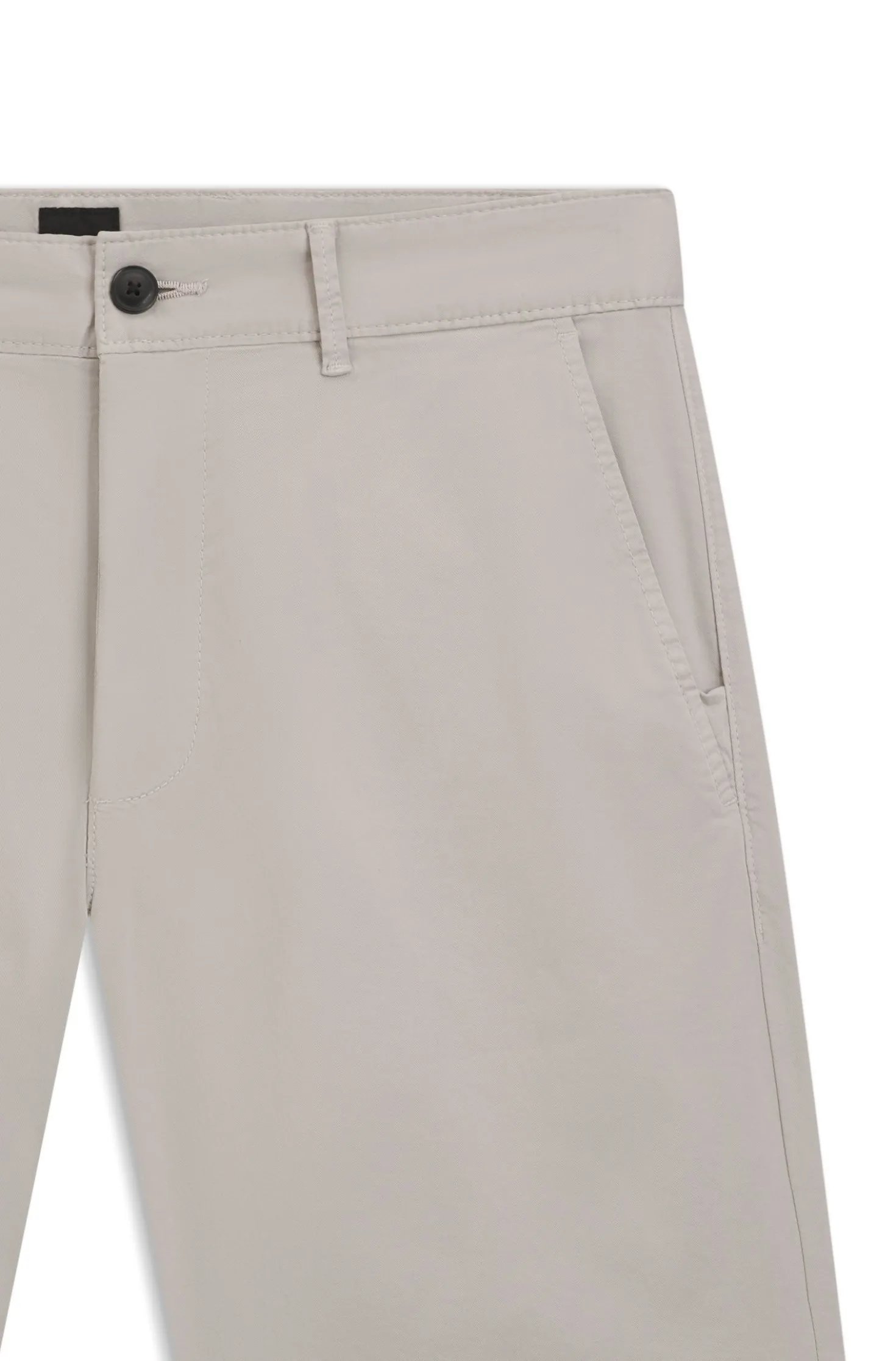 Slim-Fit Shorts aus elastischem Baumwoll-Twill