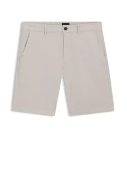 Slim-Fit Shorts aus elastischem Baumwoll-Twill