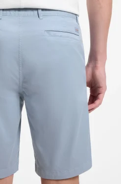 Slim-Fit Shorts aus elastischem Baumwoll-Twill