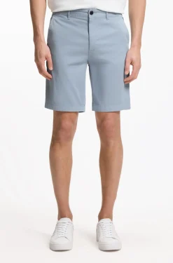 Slim-Fit Shorts aus elastischem Baumwoll-Twill