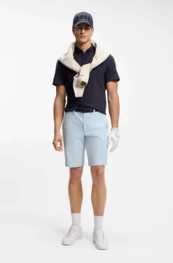 Slim-Fit Shorts aus wasserabweisendem Stretch-Gewebe